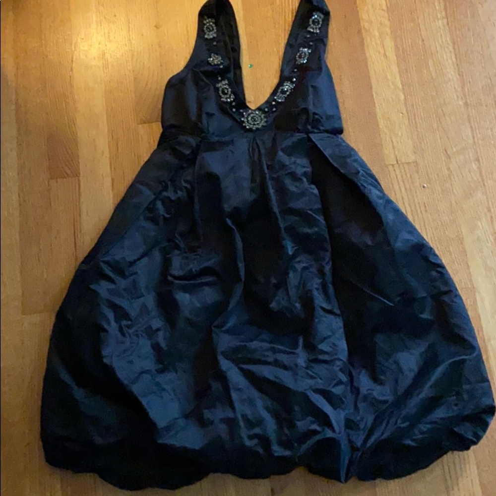 Laundry black formal cupcake babydoll dress